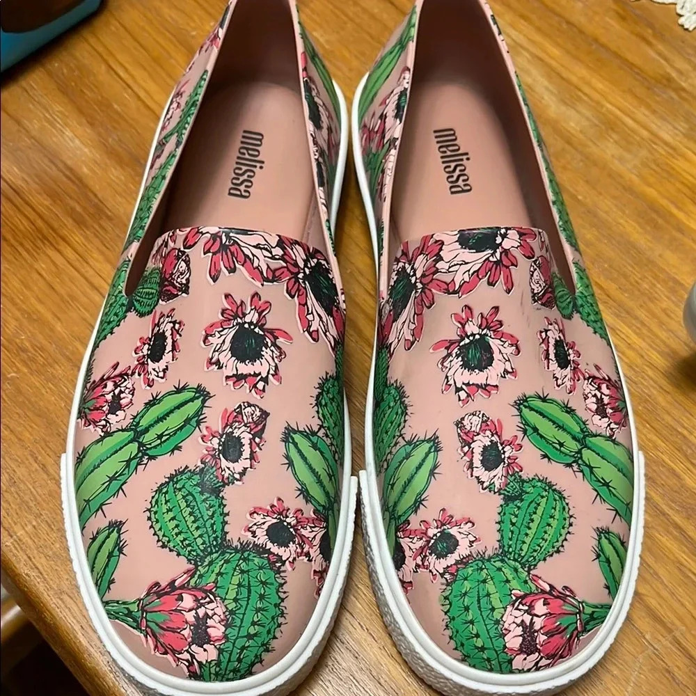 Melissa Women's Cactus Print SlipOn Shoes - Pink